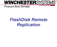 How to video demonstrates the powerful, yet simple steps to setting up a remote replication site using FlashDisk RAID Disk Arrays.  Now there is no reason do without a remote site for your data protection! 